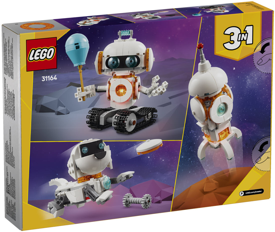 Box Rückseite: LEGO Creator 31164 Weltraum-Roboter
