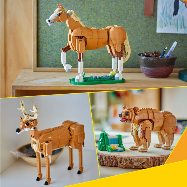 3-in-1 Modelle: LEGO Creator 31166 Prächtiges Ross