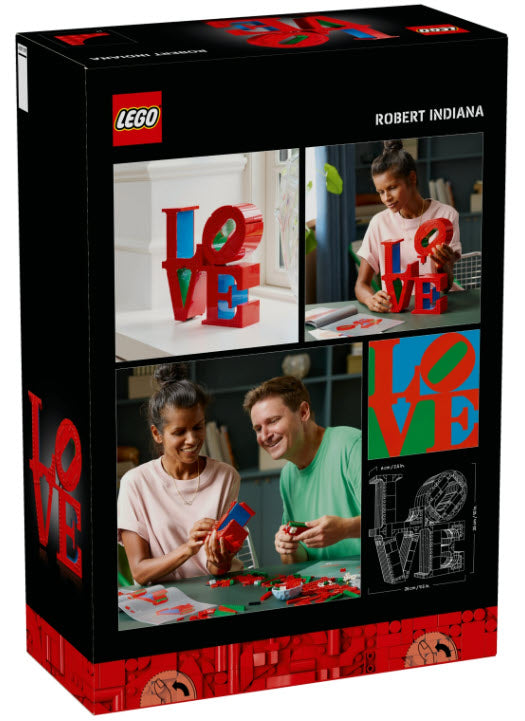 Box Rückseite: LEGO Art  31214 LOVE