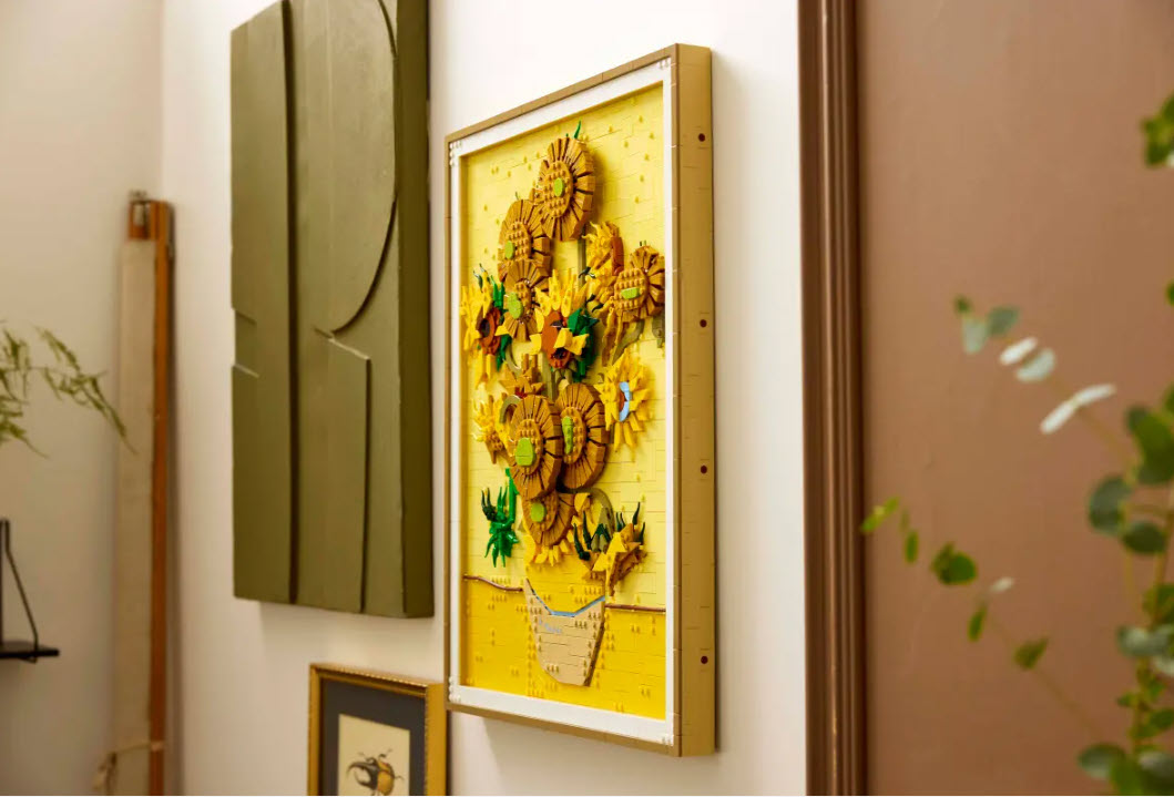 Detail 1: LEGO Art 31215 Vincent van Gogh – Sonnenblumen
