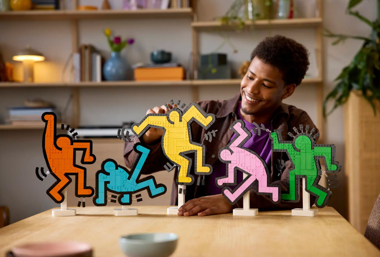 Detail 1: LEGO Art 31216 Keith Haring – Tanzende Figuren