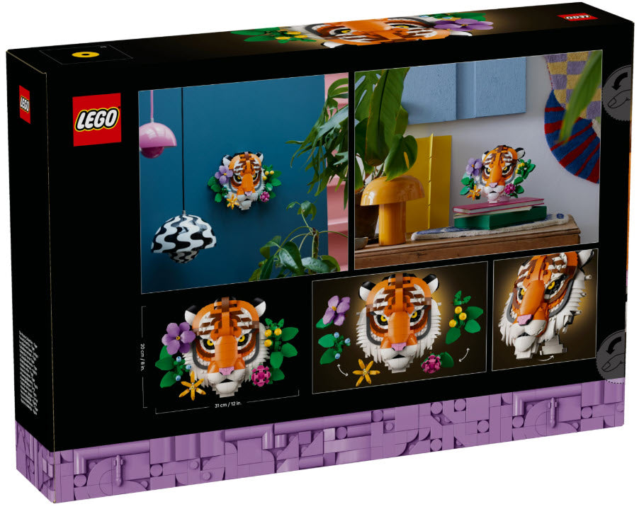 Box Rückansicht: LEGO Art 31217 Fauna Collection - Tiger