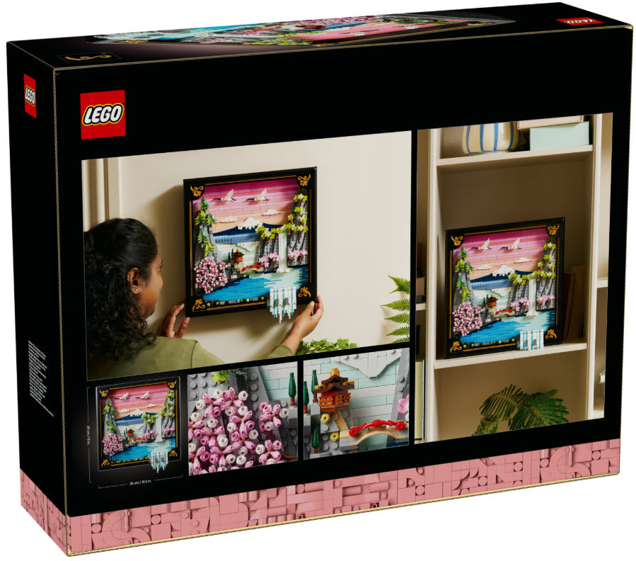 Box Rückansicht: LEGO Art 31218 Japanische Kirschblütenlandschaft