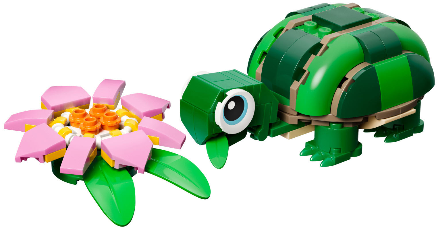 Inhalt: LEGO Creator 31377 Schildkröte mit Seerose
