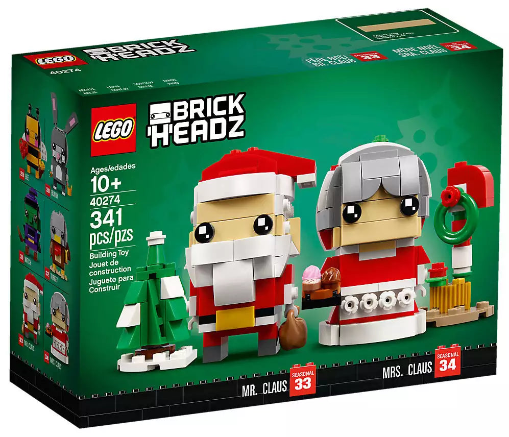 LEGO Brickheadz 40274 Herr und Frau Weihnachtsmann