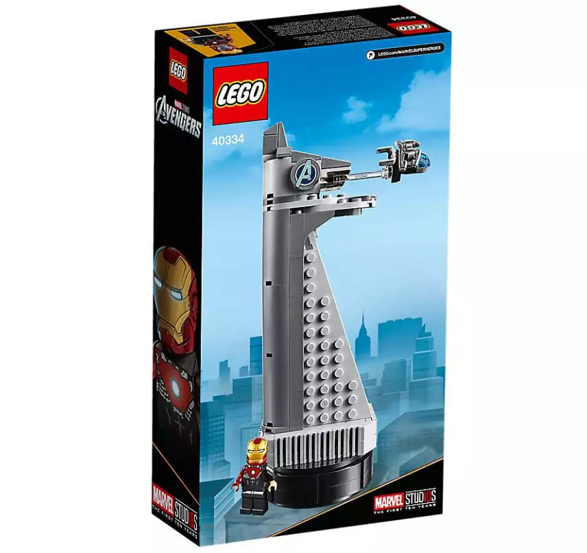 Box Rückansicht: LEGO Super Heroes 40334 Avengers Tower