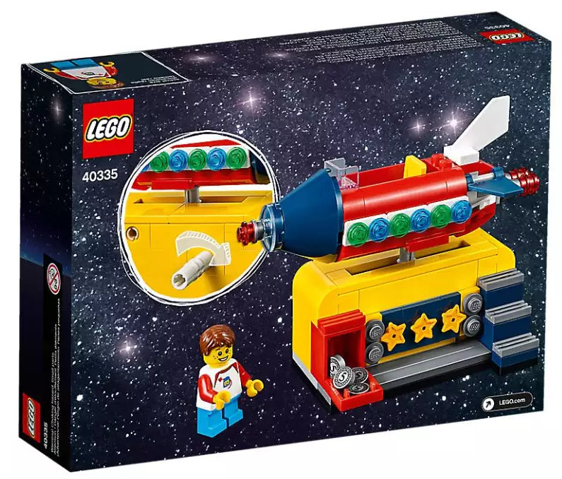 Box Rückansicht: LEGO Ideas 40335 Weltraumrakete