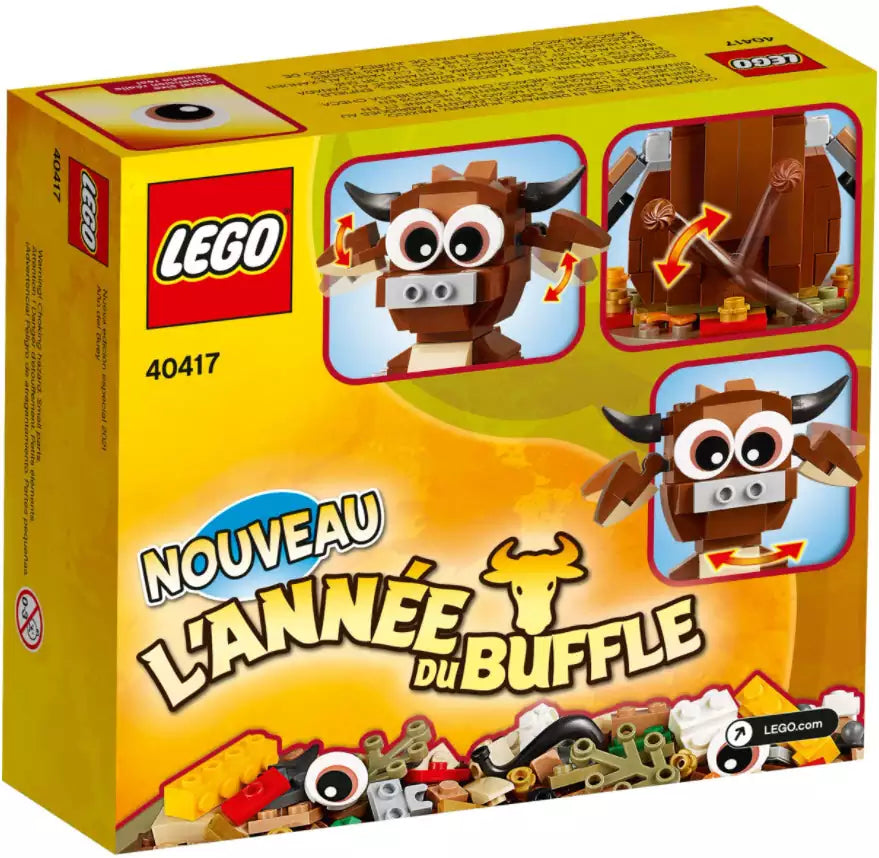 Box Rückansicht: LEGO Saisonale Sets 40417 Jahr des Büffels