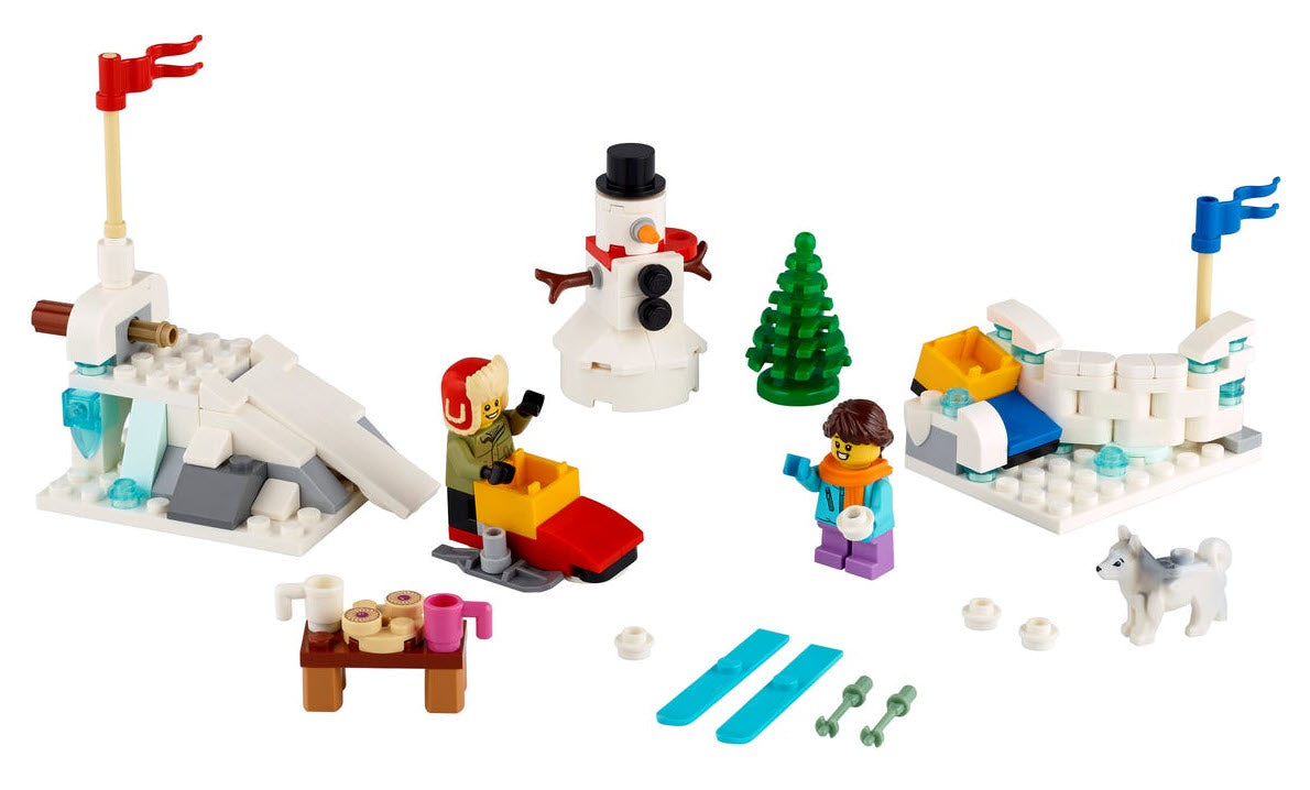 Inhalt: LEGO 40424 Schneeballschlacht