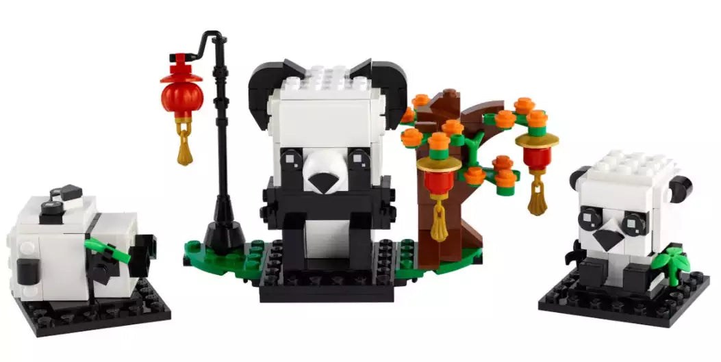 Inhalt: LEGO Brickheadz 40466 Pandas fürs chinesische Neujahrsfest