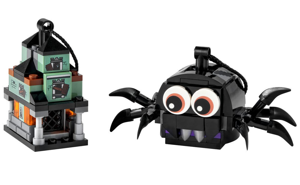 Inhalt: LEGO 40493 Spinne und Geisterhaus