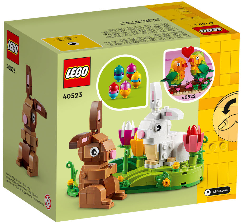 Box Rückseite: LEGO Saisonale Sets 40523 Osterhasen-Ausstellungsstück