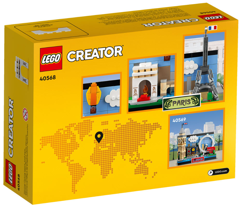 Box Rückansicht: LEGO Creator 40568 Postkarte aus Paris
