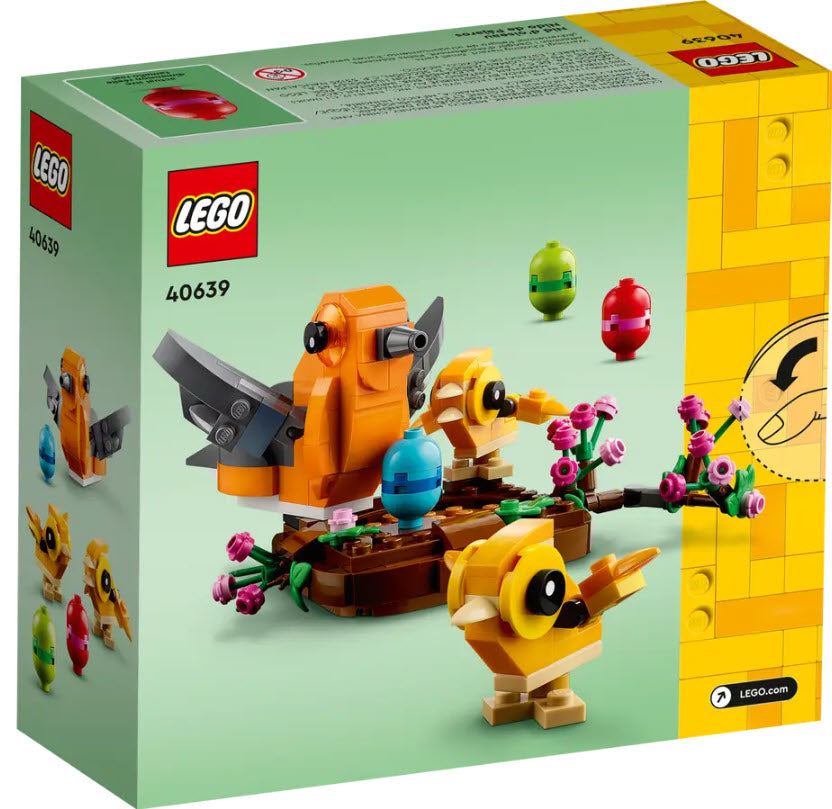 Box Rückseite: LEGO Iconic 40639 Vogelnest