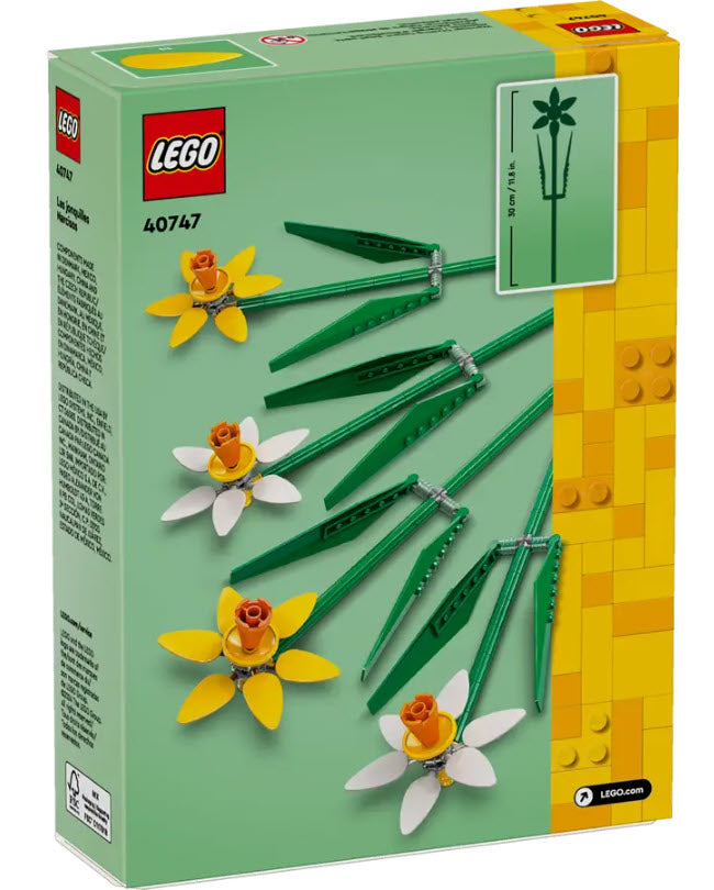 Box Rückseite: LEGO 40747 Narzissen