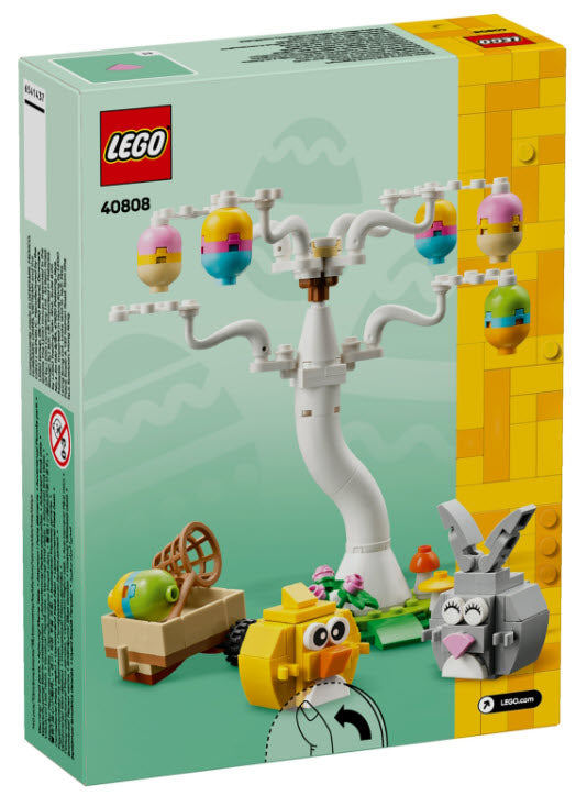 Box Rückseite: LEGO 40808 Osterhase und Ostereiersuche