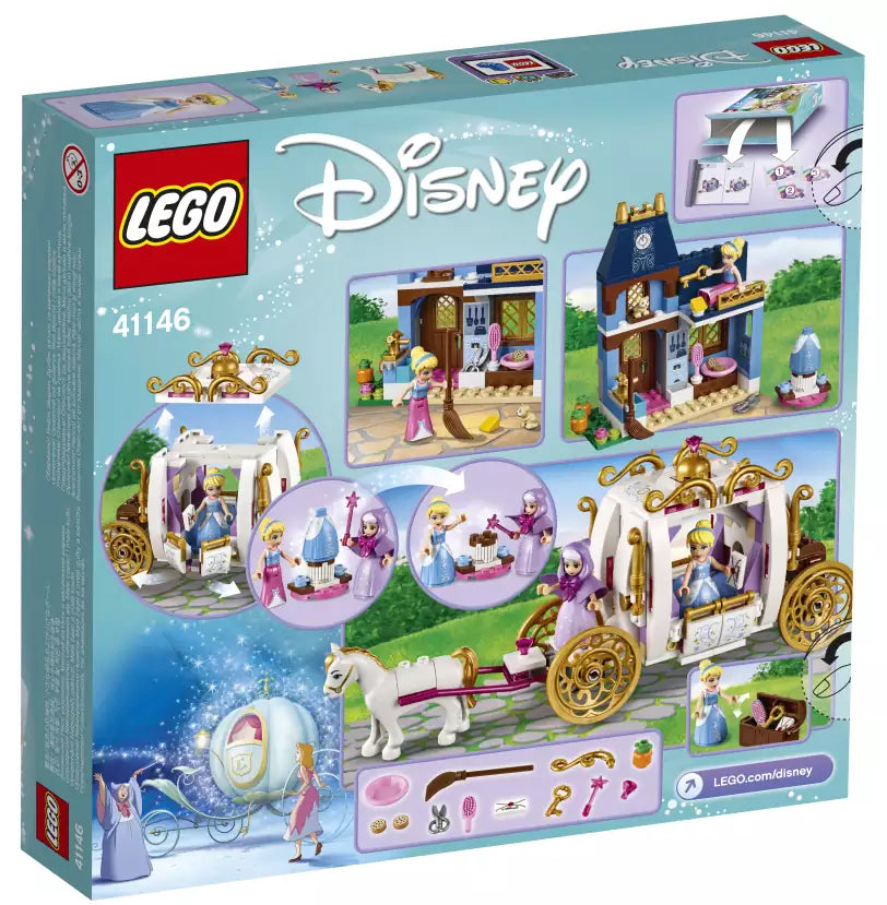 Box Rückansicht: LEGO Disney Princess 41146 Cinderellas zauberhafter Abend