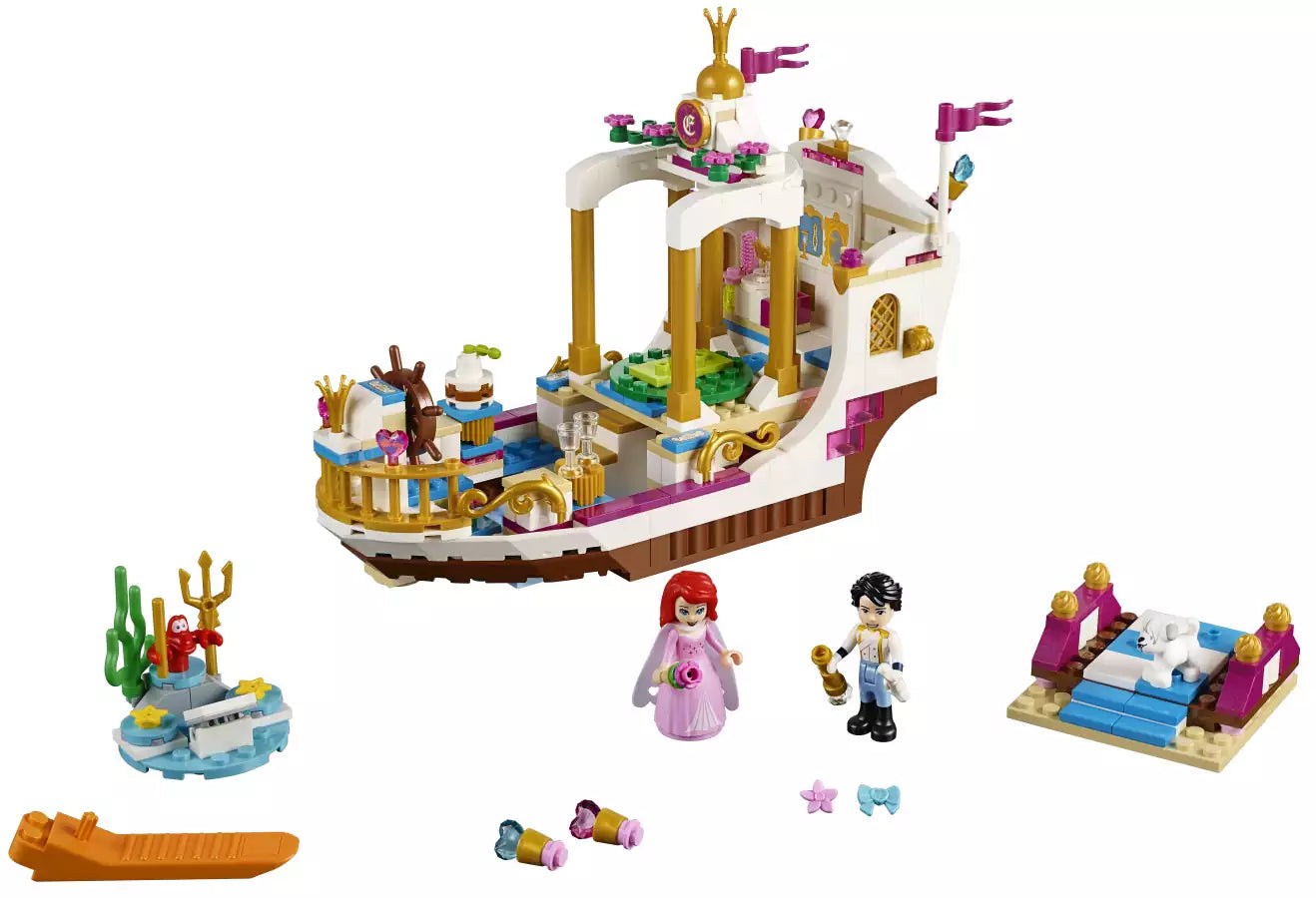 Inhalt: LEGO Disney Princess 41153 Arielles königliches Hochzeitsboot