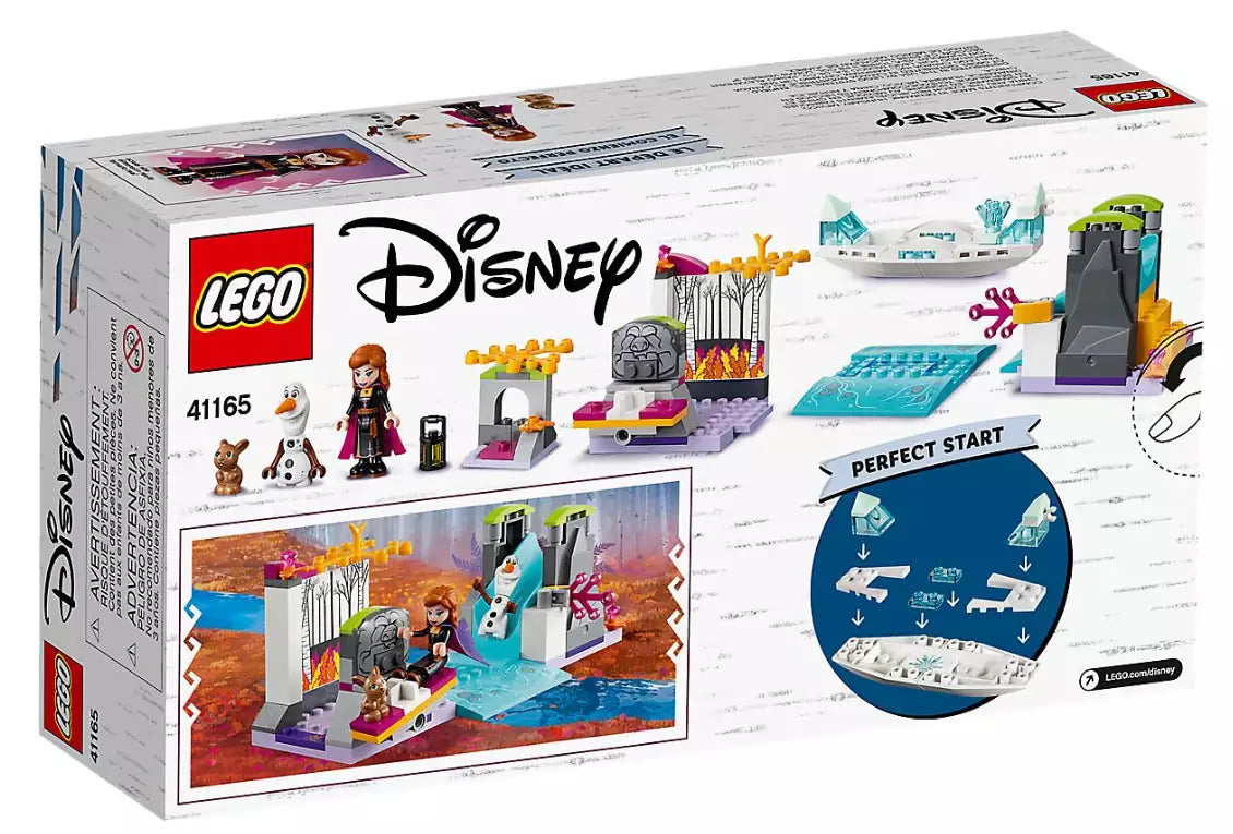 Box Rückseite: LEGO Disney Princess 41165 Annas Kanufahrt