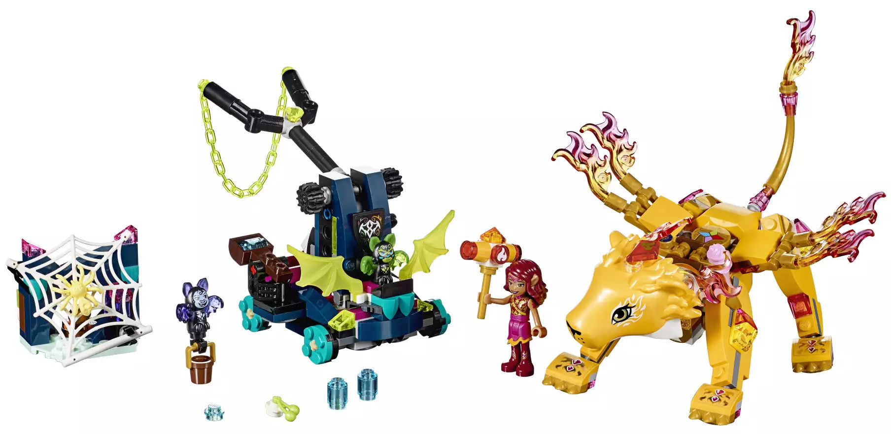 Inhalt: LEGO Elves 41192 Azari und die Falle für den Feuerlöwen