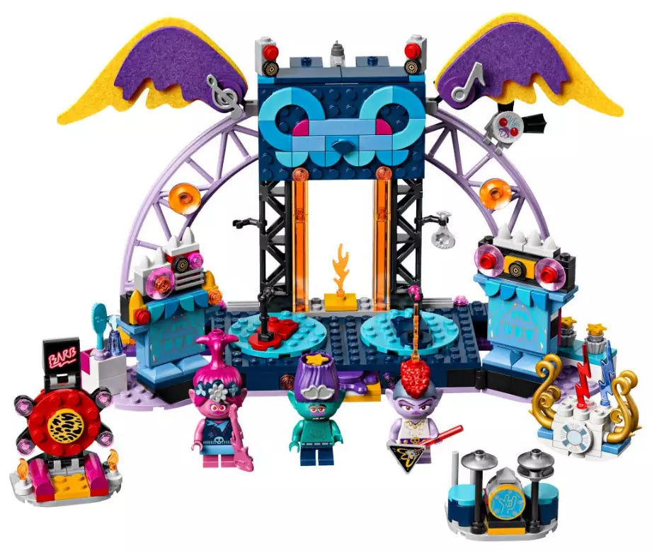Inhalt: LEGO Trolls 41254 Volcano Rock City Konzert