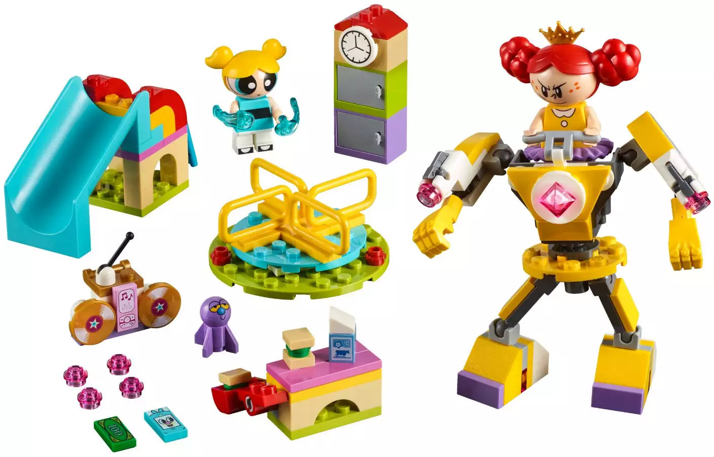 Inhalt: LEGO Powerpuff Girls 41287 Bubbles Spielplatzabenteuer