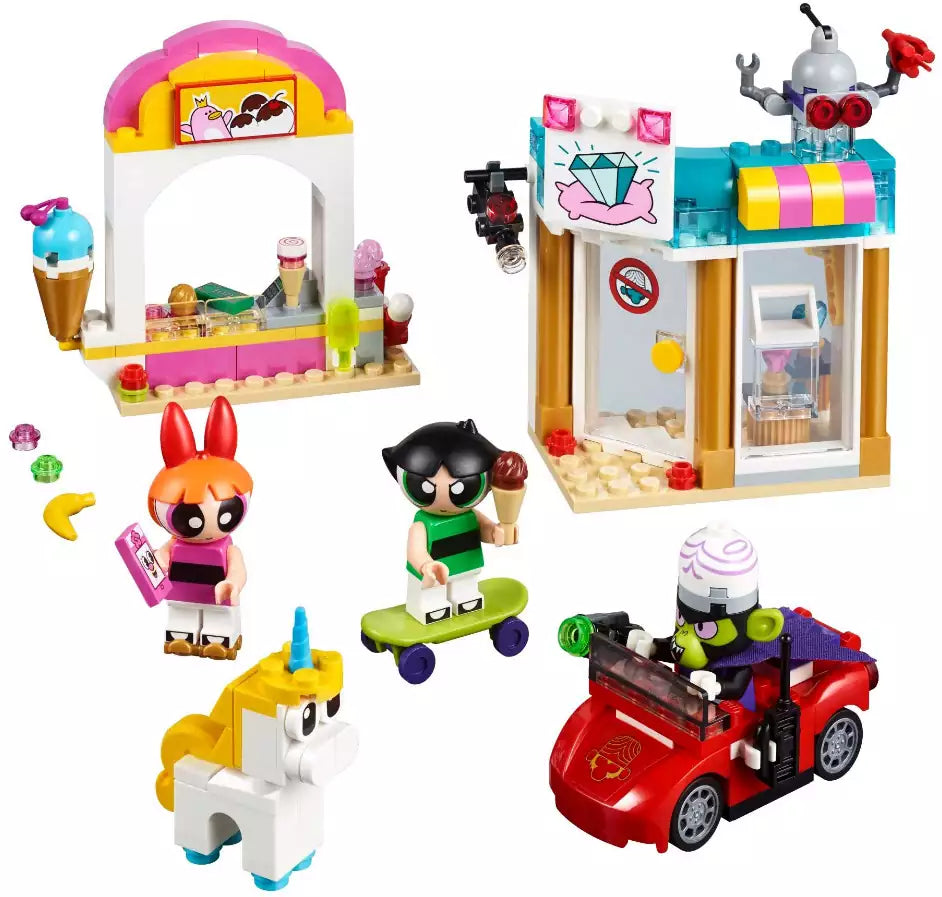 Inhalt: LEGO Powerpuff Girls 41288 Angriff von Mojo Jojo