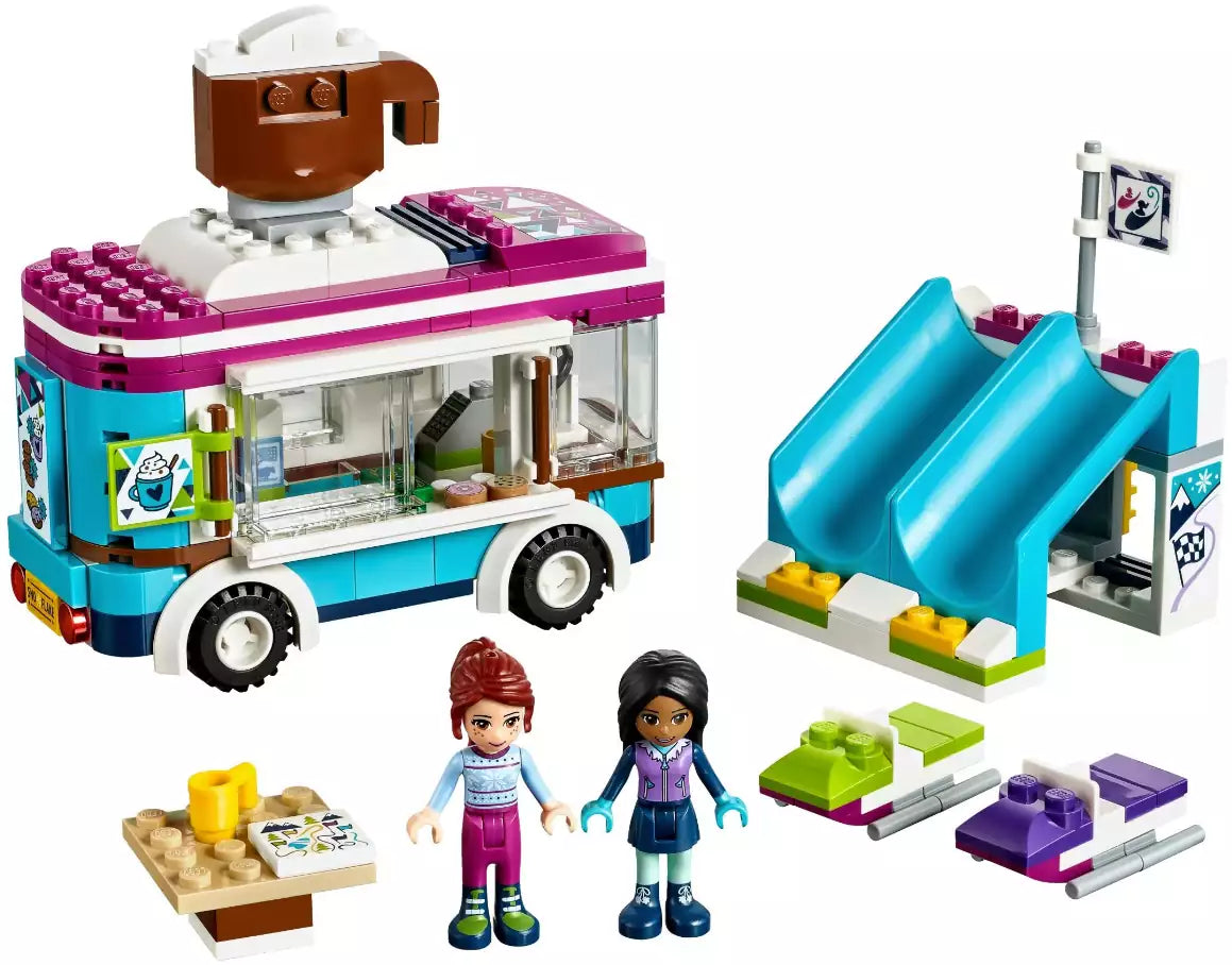 LEGO Friends 41319 Kakaowagen am Wintersportort, Inhalt