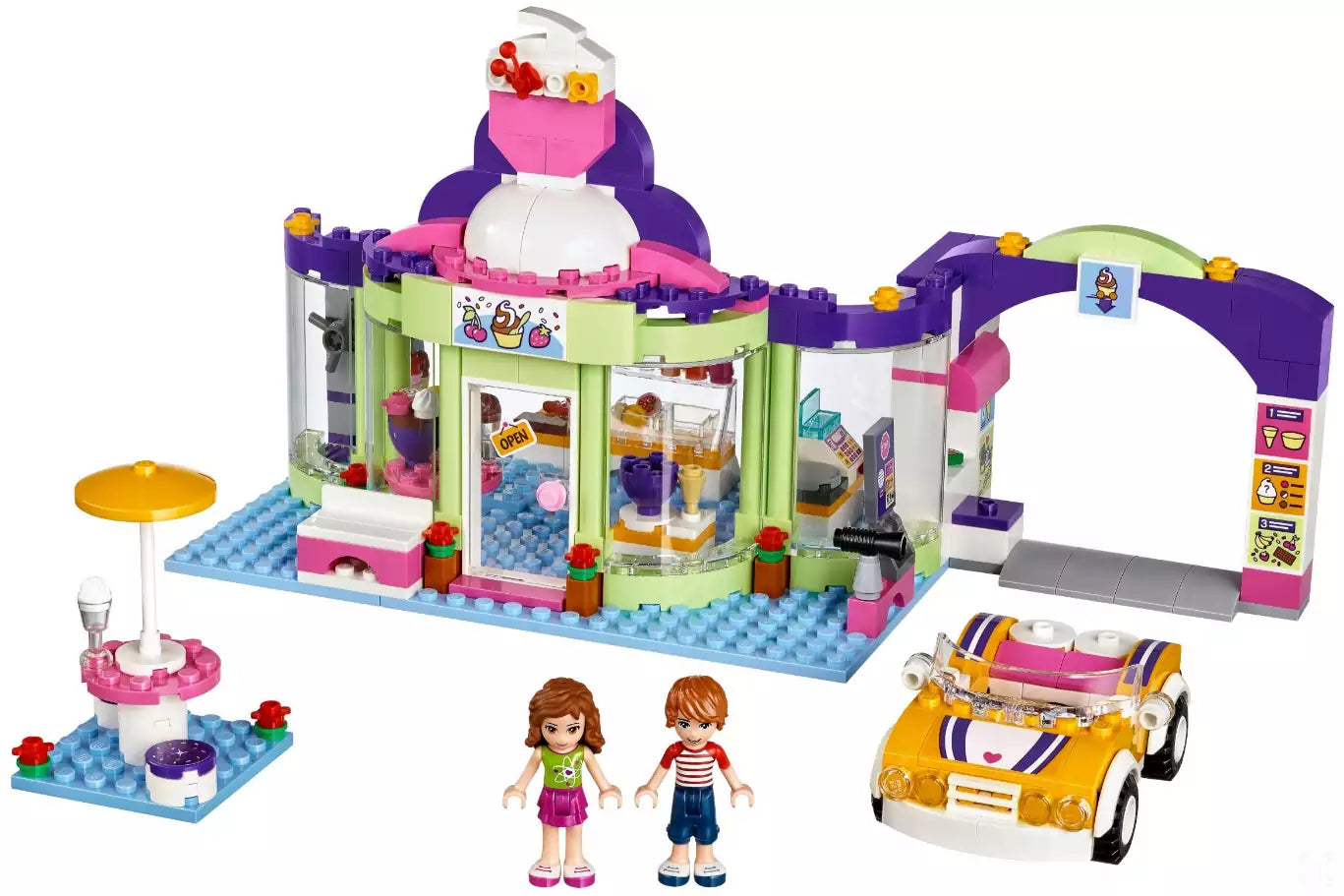 LEGO Friends 41320 Heartlake Joghurteisdiele, Inhalt