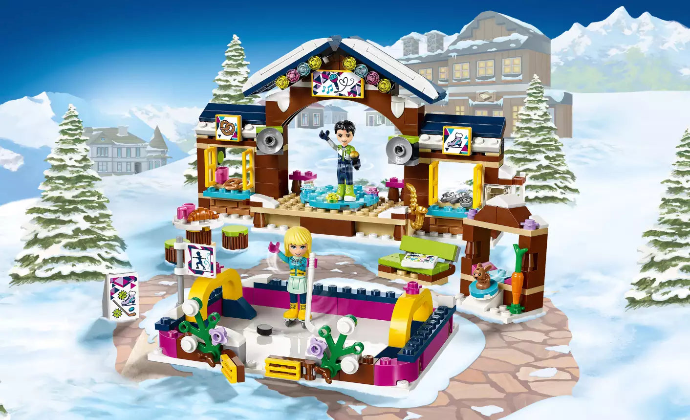 LEGO Friends 41322 Eislaufplatz im Wintersportort, Detail 1