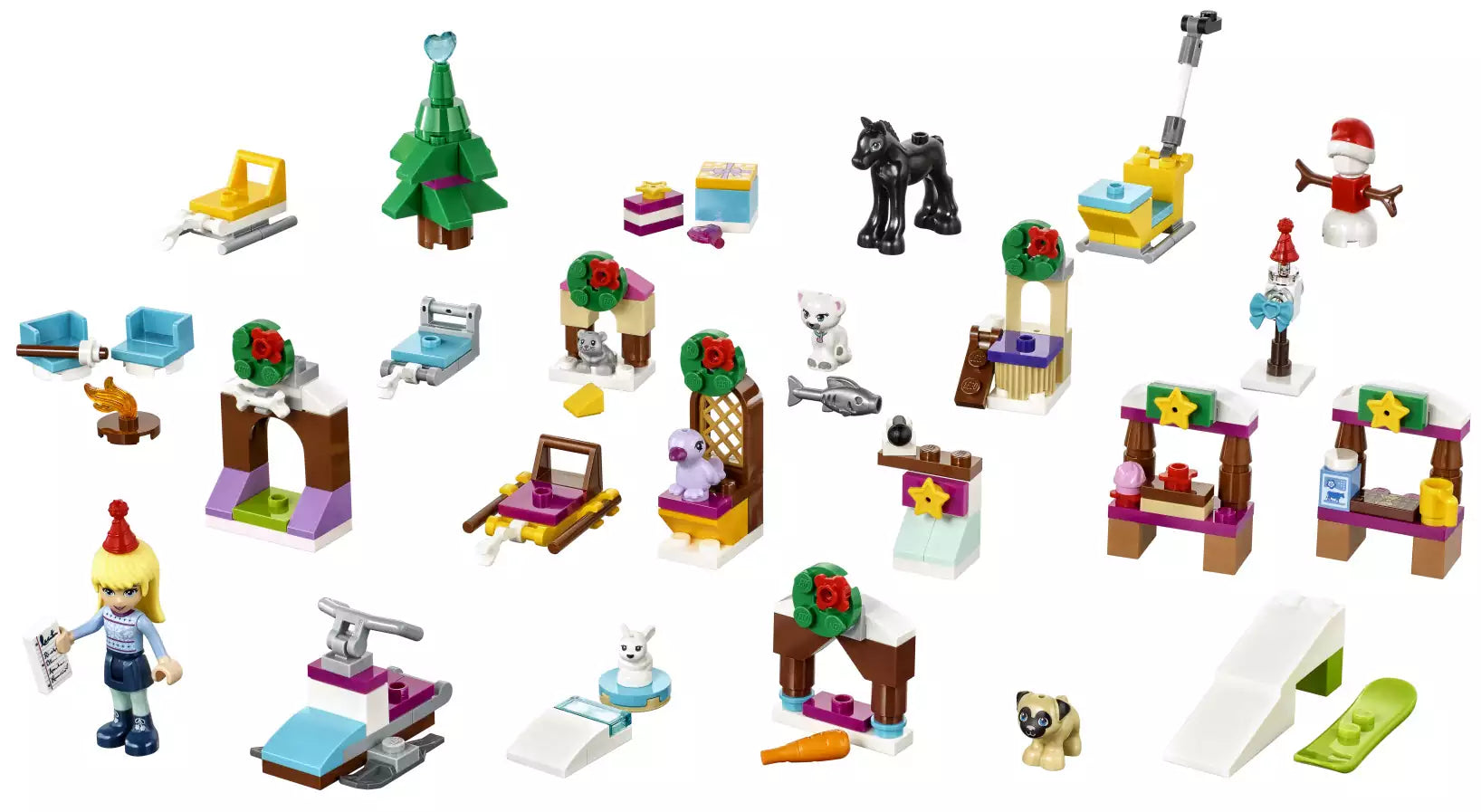 LEGO Friends 41326 Adventskalender 2017, Inhalt