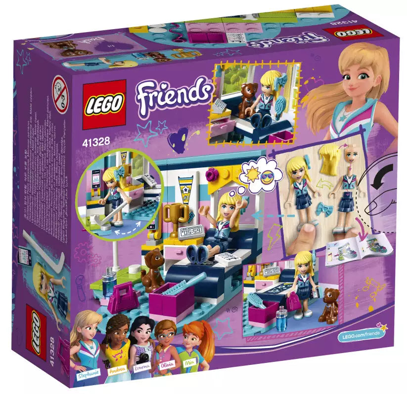 Box Rückansicht: LEGO Friends 41328 Stephanies Zimmer