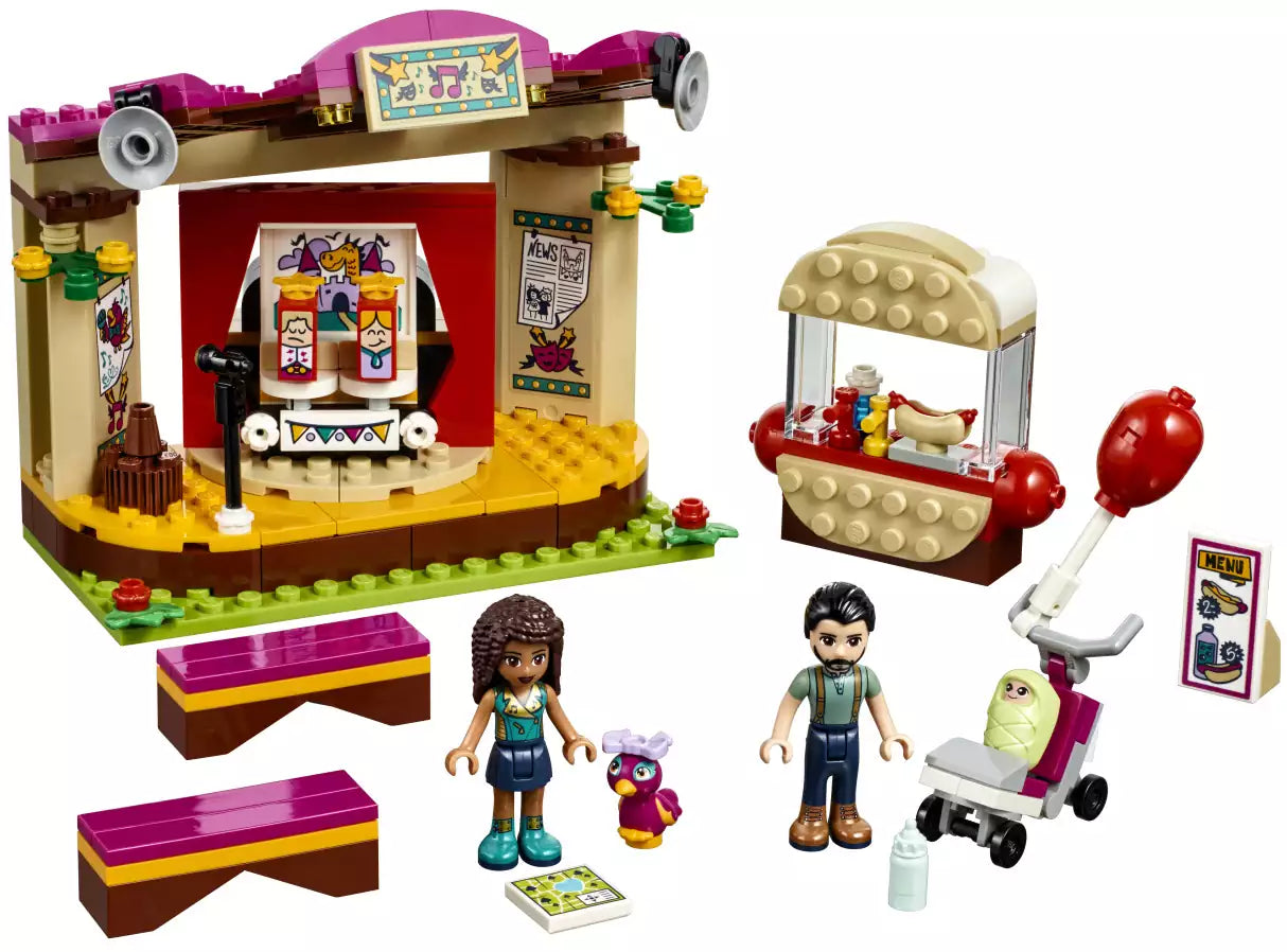 Inhalt: LEGO Friends 41334 Andreas Bühne im Park