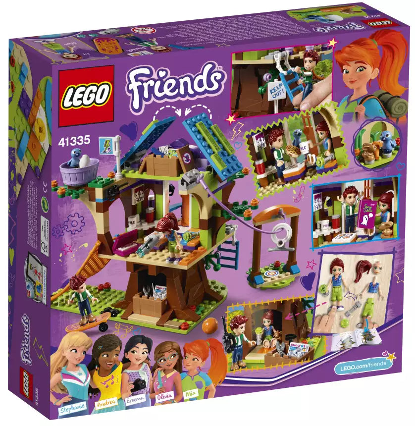 Box Rückansicht: LEGO Friends 41335 Mias Baumhaus