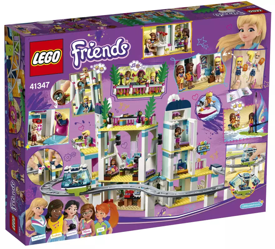 Box Rückansicht: LEGO Friends 41347 Heartlake City Resort