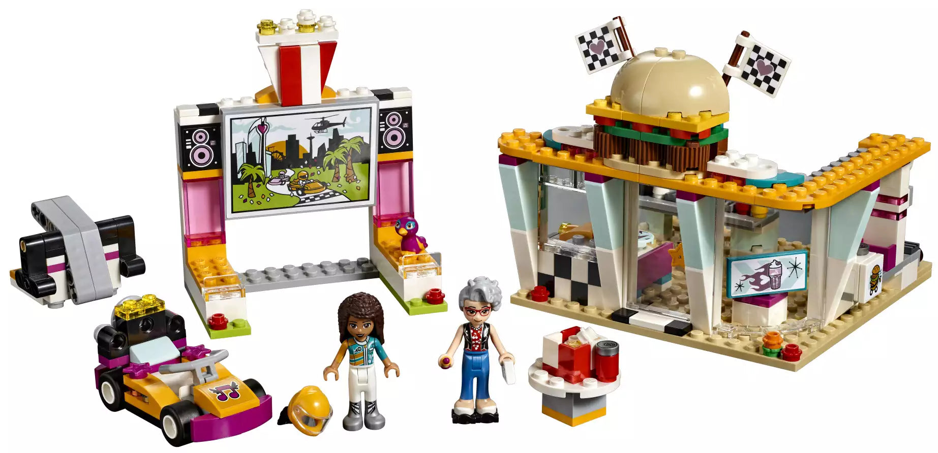 Inhalt: LEGO Friends 41349 Burgerladen