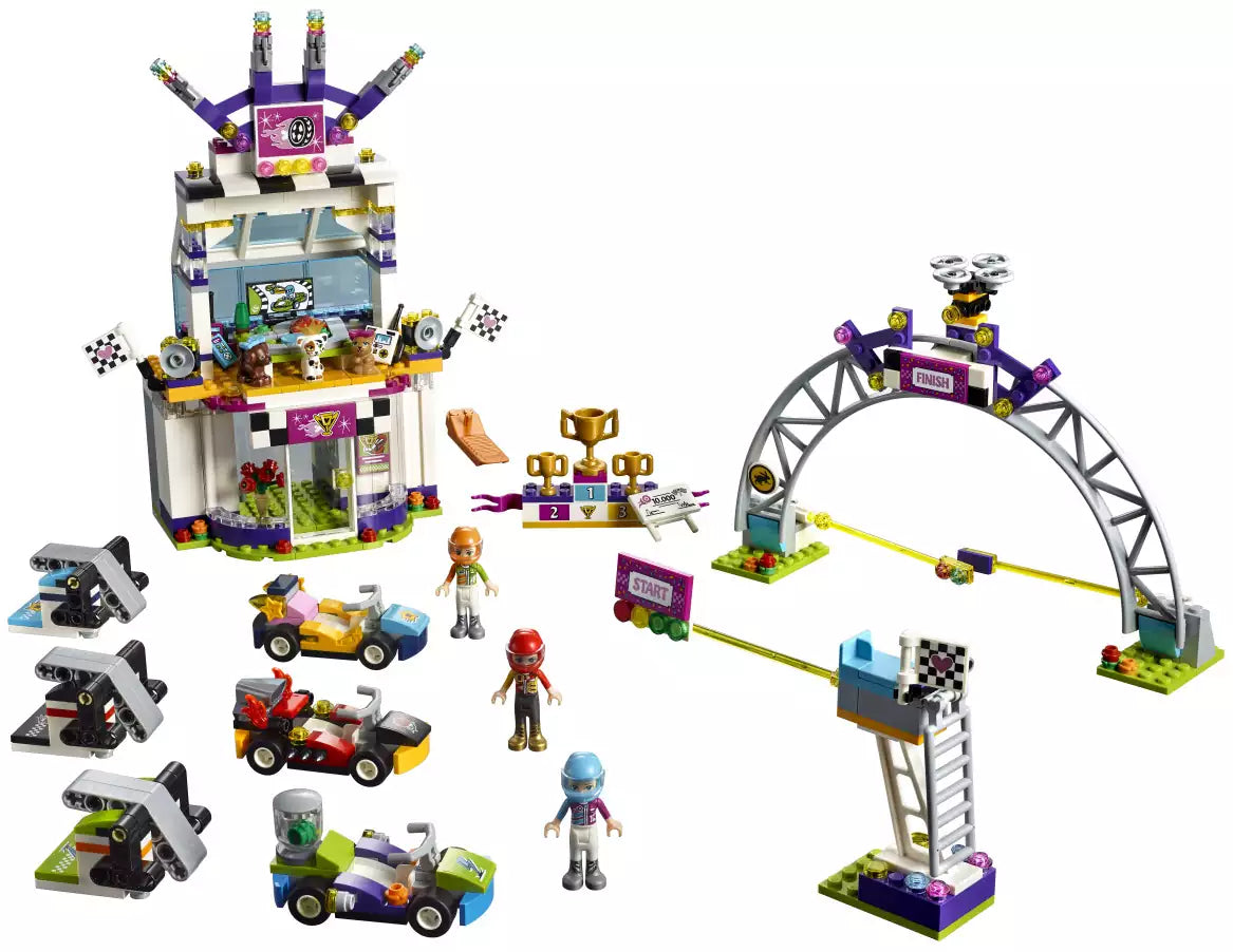 Inhalt: LEGO Friends 41352 Das große Rennen