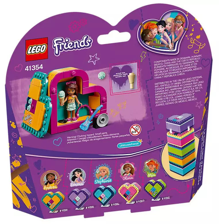 Box Rückseite: LEGO Friends 41354 Andreas Herzbox