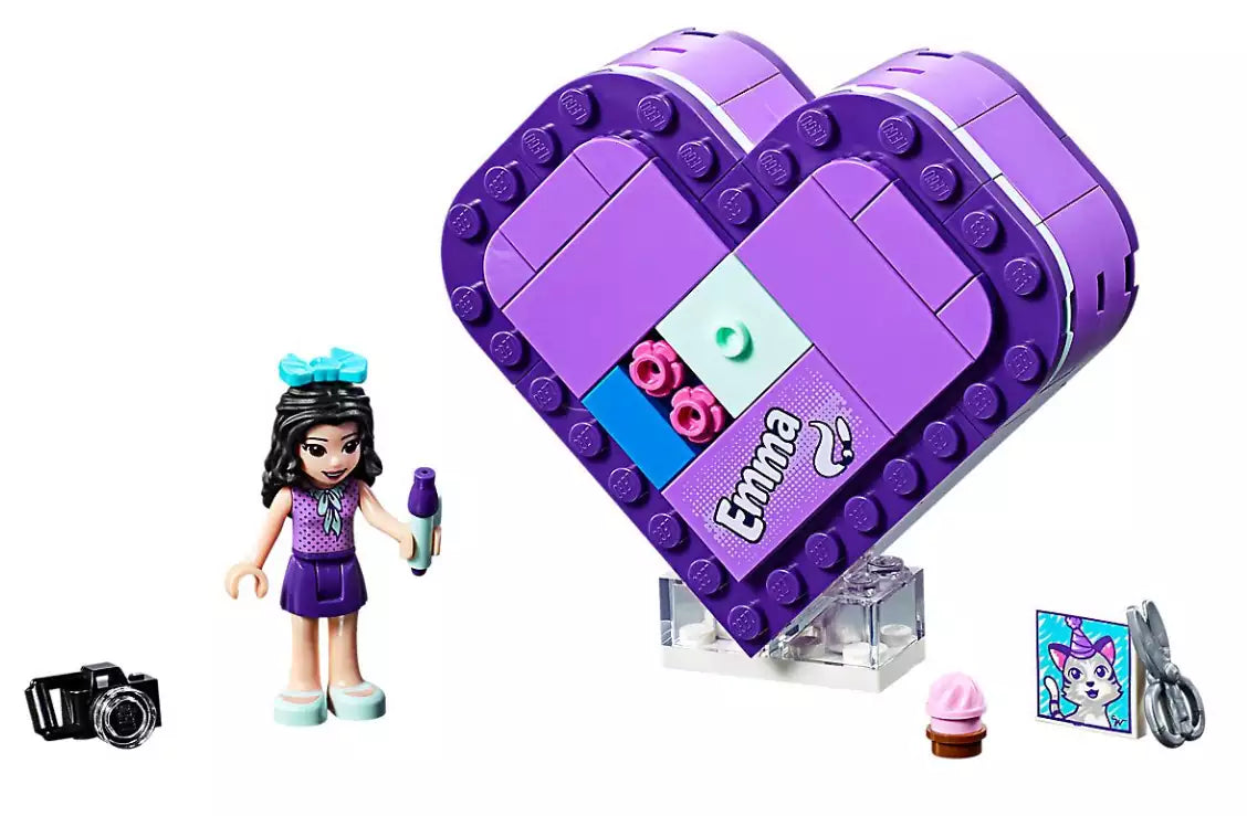 Inhalt: LEGO Friends 41355 Emmas Herzbox