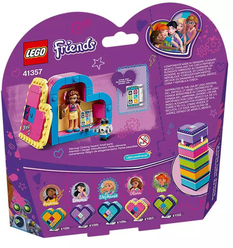 Box Rückseite: LEGO Friends 41357 Olivias Herzbox