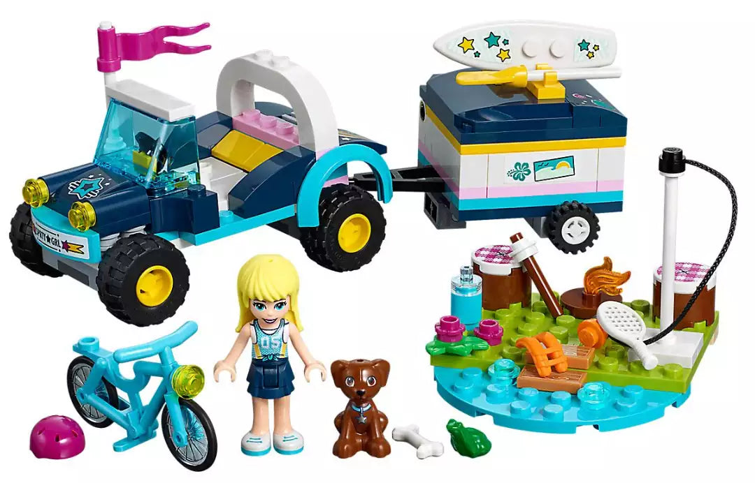 Inhalt: LEGO Friends 41364 Stephanies Cabrio mit Anhänger