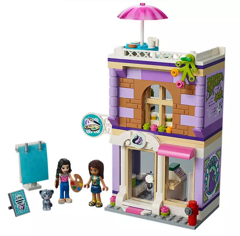 Inhalt: LEGO Friends 41365 Emmas Künstlerstudio