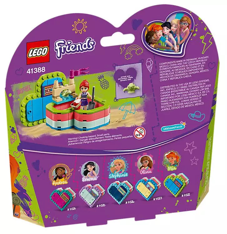 Box Rückansicht: LEGO Friends 41388 Mias sommerliche Herzbox