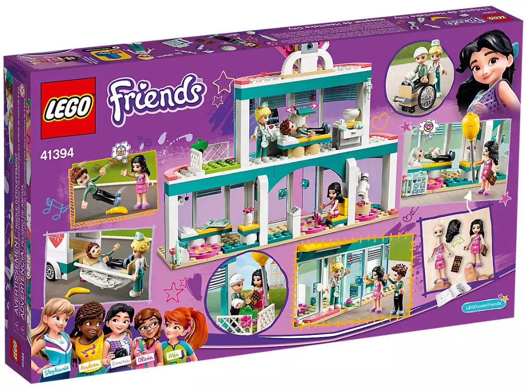 Box Rückseite: LEGO Friends 41394 Krankenhaus von Heartlake City