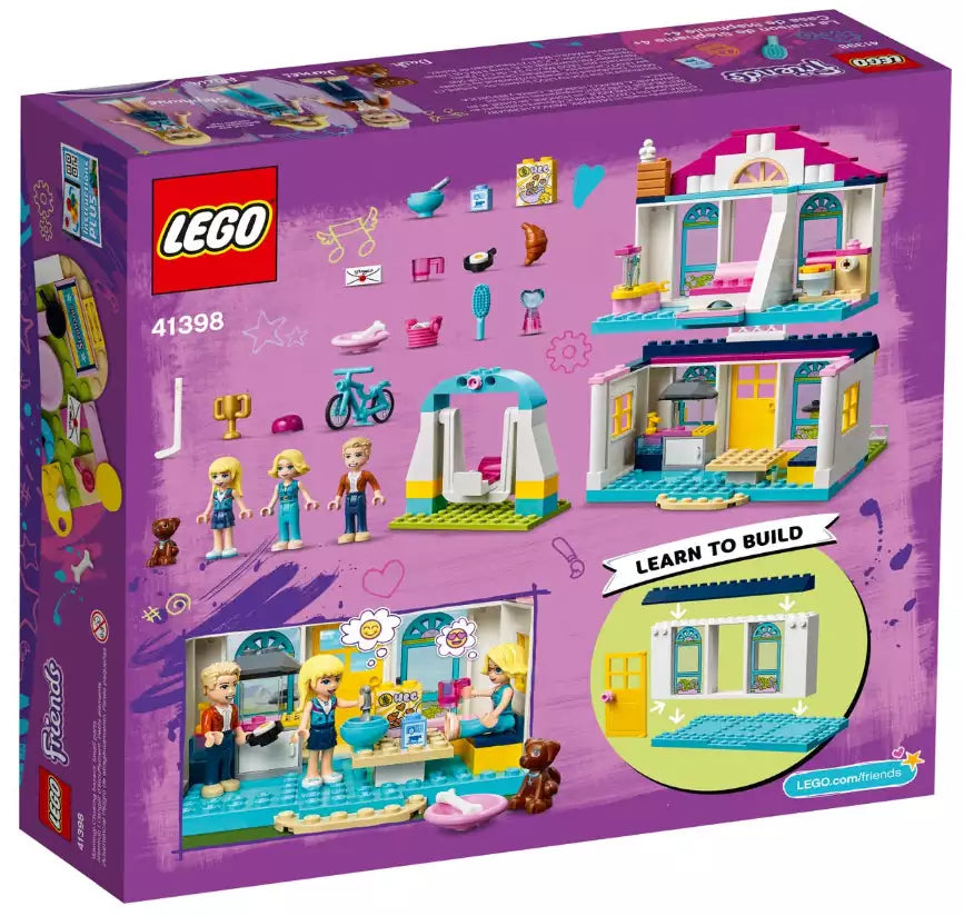 Box Rückseite: LEGO Friends 41398 Stephanies Familienhaus