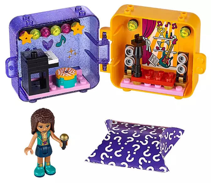 Inhalt: LEGO Friends 41400 Andreas magischer Würfel - Sängerin