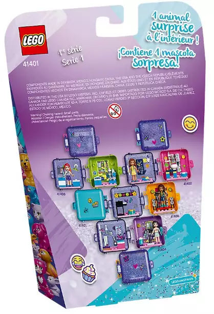 Box Rückseite: LEGO Friends 41401 Stephanies magischer Würfel – Bäckerin