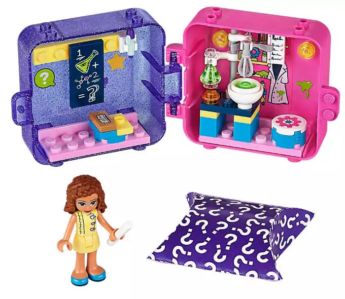 Inhalt: LEGO Friends 41402 Olivias magischer Würfel – Forscherin