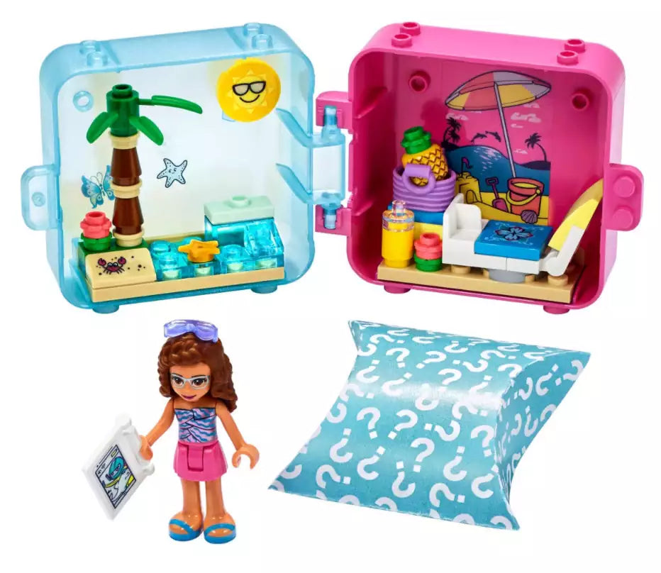 Inhalt: LEGO Friends 41412 Olivias Sommer Würfel - Strandtag