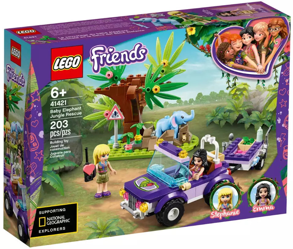 LEGO Friends 41421 Rettung des Elefantenbabys mit Transporter